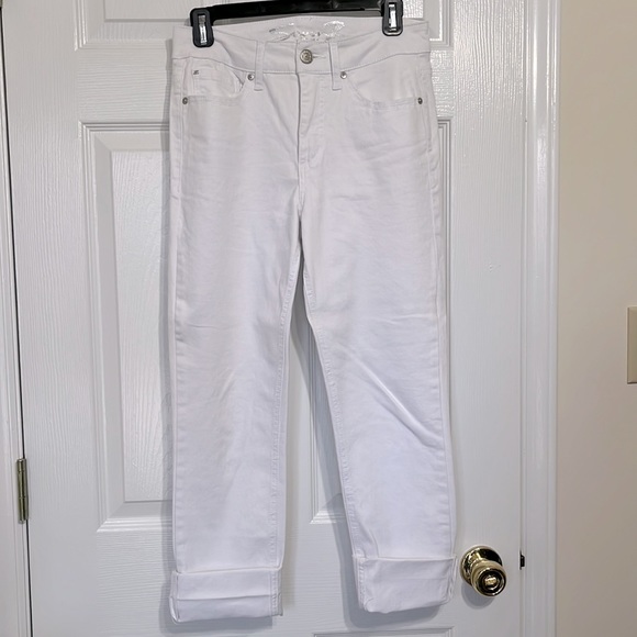 Seven7 High Rise Slim Straight Crop Jeans Size 4 - Picture 1 of 6